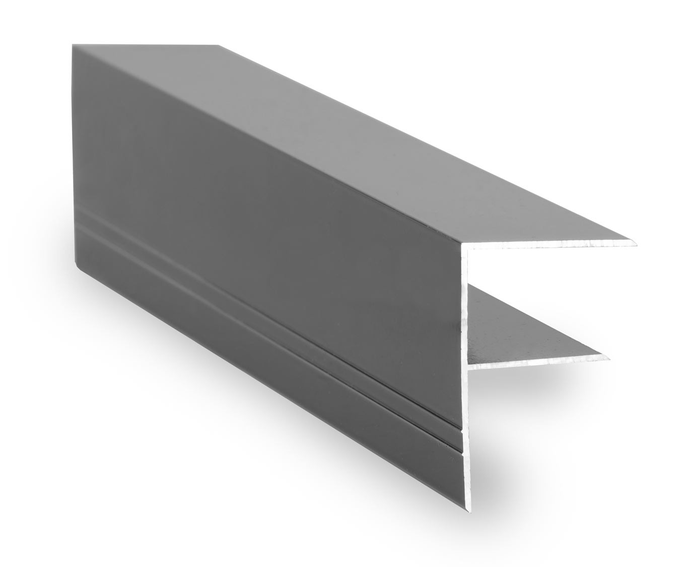 Aluminium F Section 10mm, 16mm & 25mm - Anthracite Grey