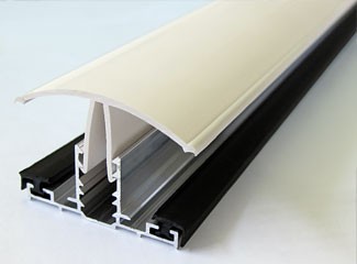 PVC capped rafter bar - white