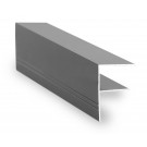 Aluminium F Section 10mm, 16mm & 25mm - Anthracite Grey