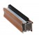 Self Support system eaves beam showing bars and gutters: Light Oak
